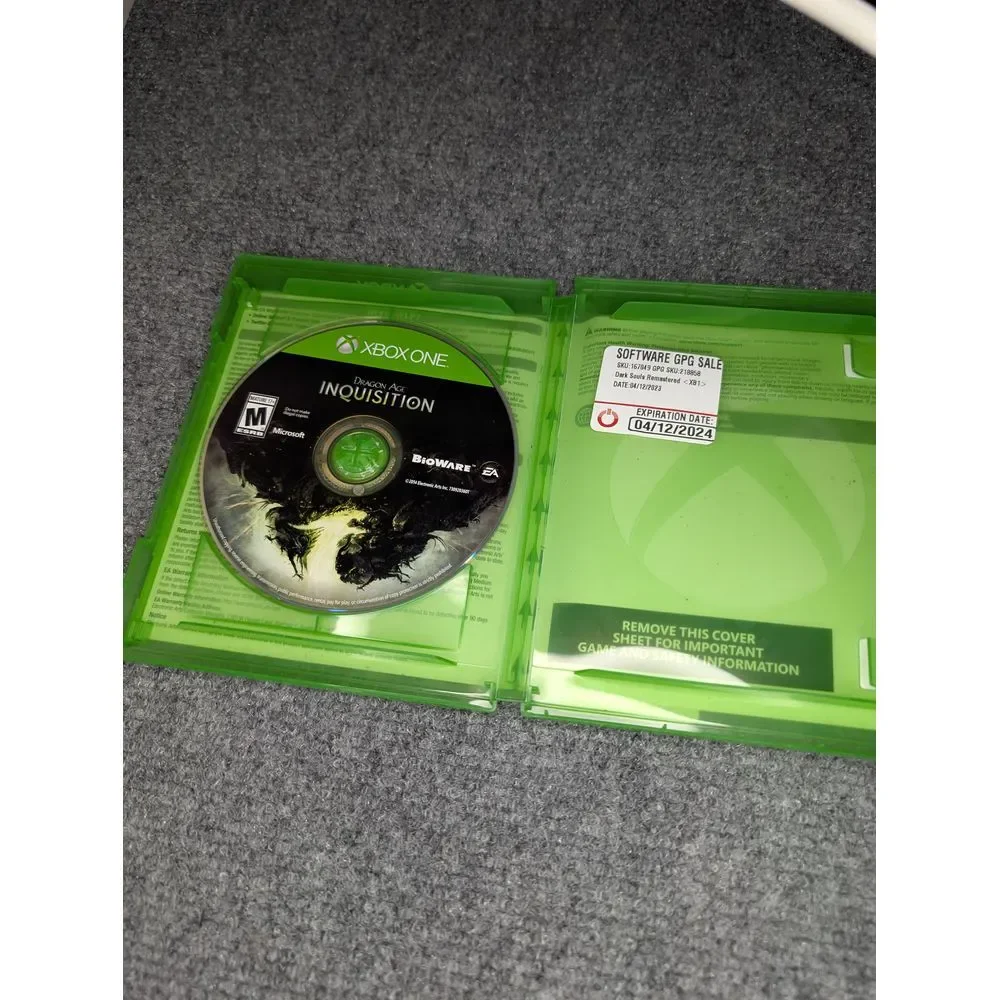 Dragon Age Inquisition (2014 XBOX One) Game Disc & Cover Art TESTED/‎ WORKS